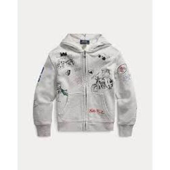 Polo Ralph Lauren Kids Cotton French Terry Full Zipper Hoodie, size M(10-12) - Picture 1 of 10